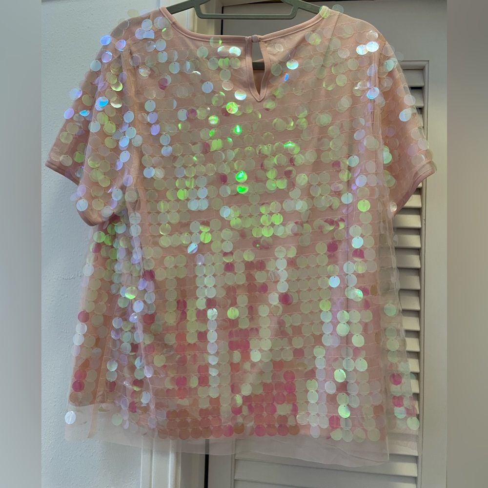 NWT Anthropologie Sequin Top